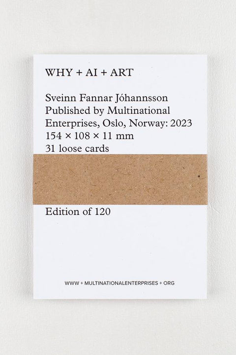 Why + AI + Art