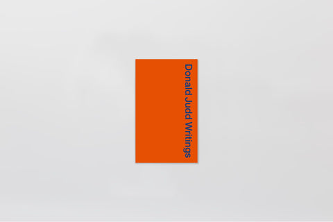 Donald Judd Writings