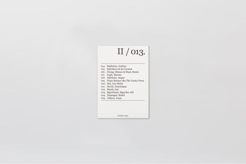 No Known Last Address—Artists’ Postcard Edition II / 013. – 025.
