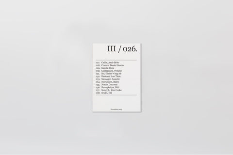 No Known Last Address—Artists’ Postcard Edition III / 026. – 038.